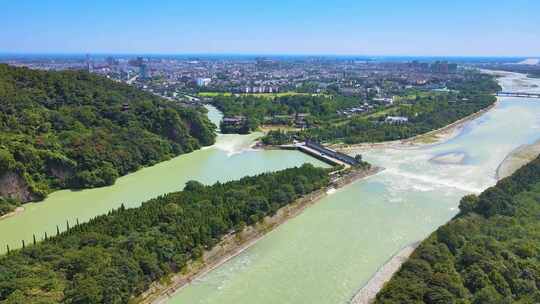 4K航拍四川都江堰视频素材模板下载