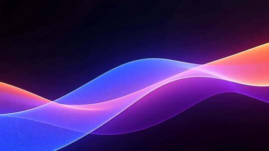 动感炫彩波浪背景素材