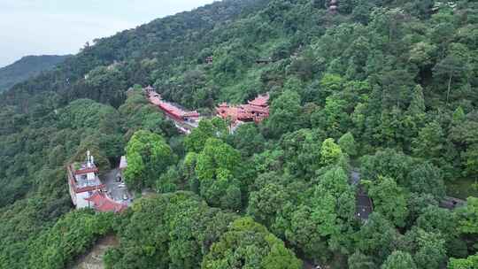 泉州安溪县蓬莱镇蓬莱山清水岩清水祖师航拍