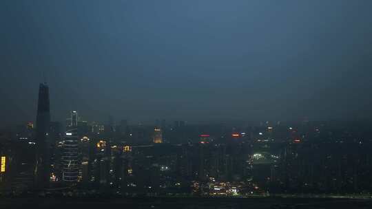 重庆渝中区夜景航拍重庆大景嘉陵江夜景风光视频素材模板下载