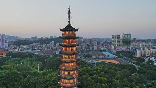 深圳龙华城市地标航拍视频