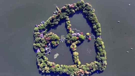 中国杭州西湖三潭印月秋日美景（合集）