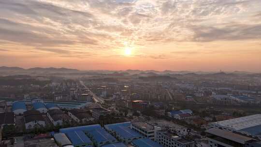 邵阳市洞口县日出晨曦延时风光