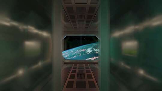 空间站地球太空银河系视频素材模板下载