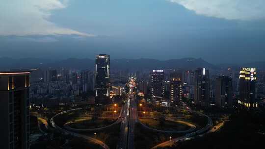 福建莆田东园东路夜景莆田夜景