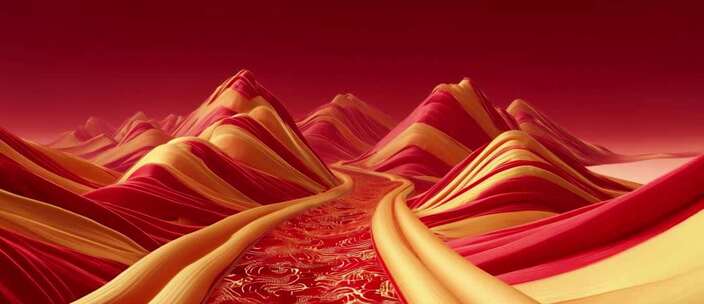 红色背景
