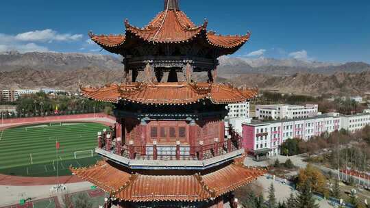 青海海西德令哈民族团结塔