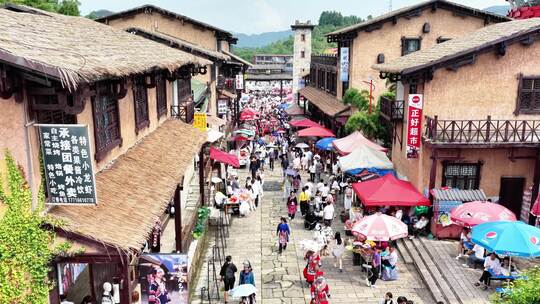 4k 万人火把节庆典人群狂欢宣传片