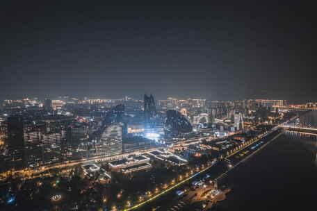 丽水 银泰 南明湖 城市 夜景