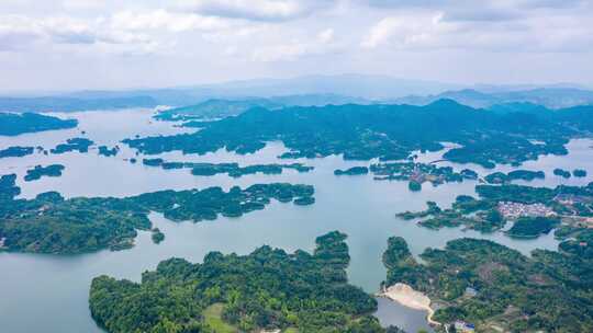 水库自然风光千岛湖