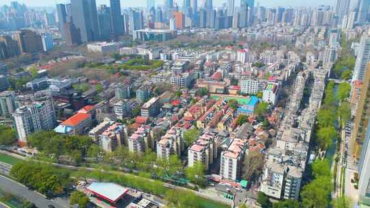 南京市玄武区城市风景航拍素材视频素材模板下载