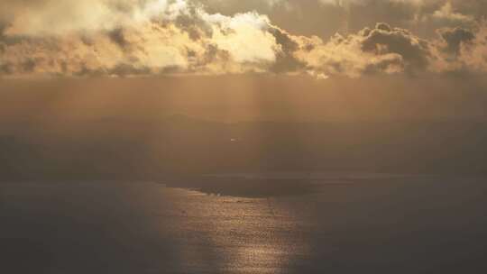 平潭岛清晨日出航拍