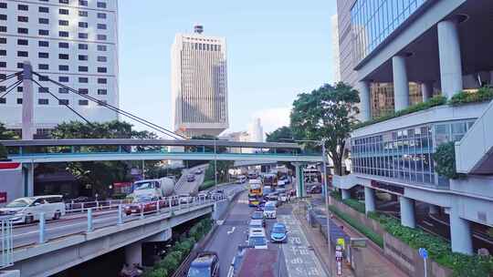 中国香港街道巴士交通