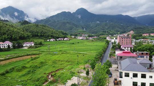 航拍武功山文家村