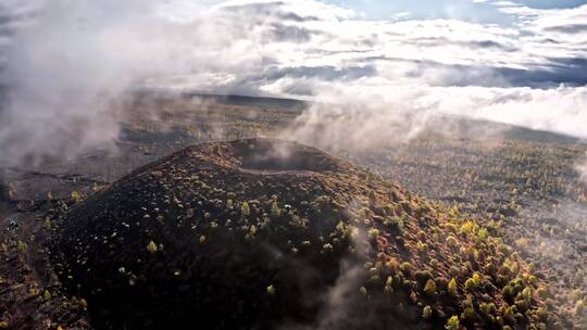 俄罗斯火山风景视频素材模板下载