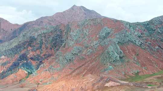 青海昆仑山脉山川河流青藏铁路大气航拍