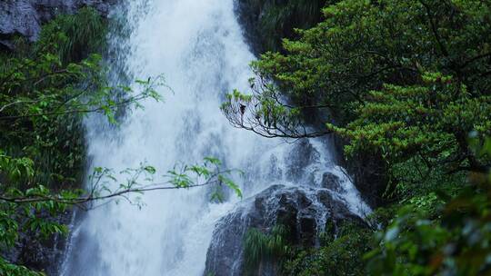 4K高清山区山泉水升格清澈流水降水