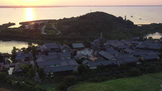 拈花湾风景区水幕表演