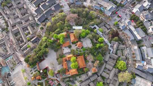 航拍徐州市戏马台户部山古建筑群