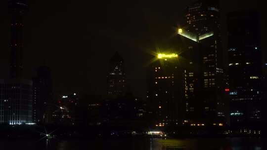 上海 外滩 空镜  城市  夜景   陆家嘴