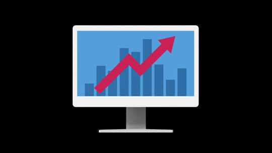4k图表统计分析动画视频素材
