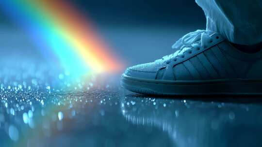 雨后彩虹照亮前行之路