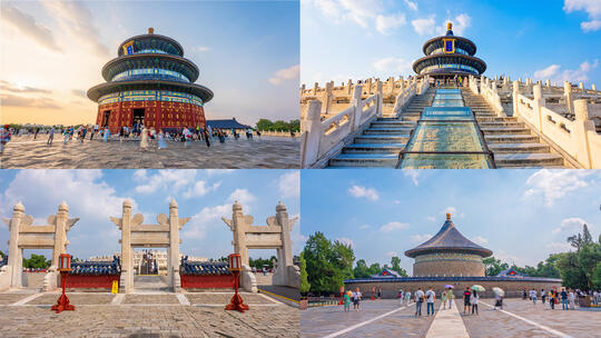 北京天坛穿梭大范围移动延时合集