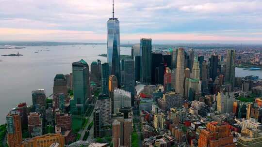 美国纽约地标建筑航拍