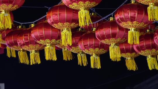 后海春节装饰红灯笼