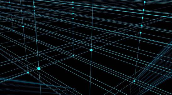 电路生成科技三维背景动画