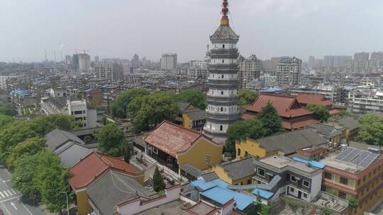 安庆迎江寺航拍（损毁之前珍贵画面）