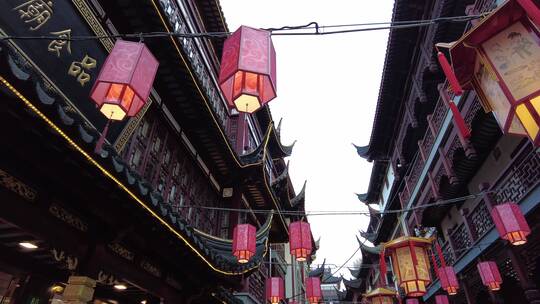 上海豫园城隍庙4K实拍原素材