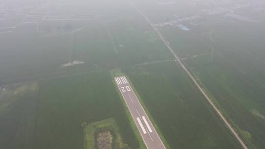 航拍通用航空机场跑道视频素材模板下载