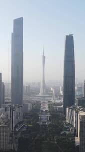 广州珠江新城地标高楼航拍