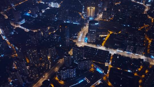 上海浦西夜景航拍合集