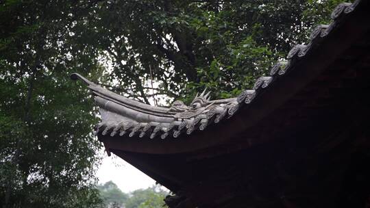 杭州飞来峰韬光寺建筑风景