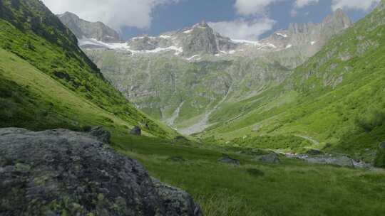 草地和山脉