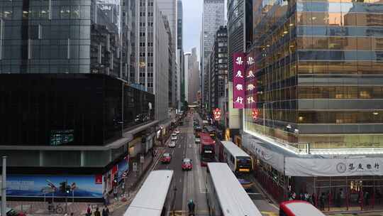 香港中环街市天桥合集视频素材模板下载