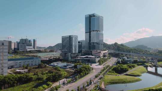 深圳光明区科技感现代建筑光明科学城