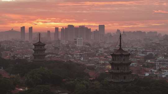 福建泉州开元寺古城城市宣传片航拍