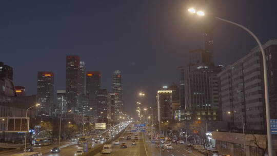 北京夜景 城市夜景 国贸夜景