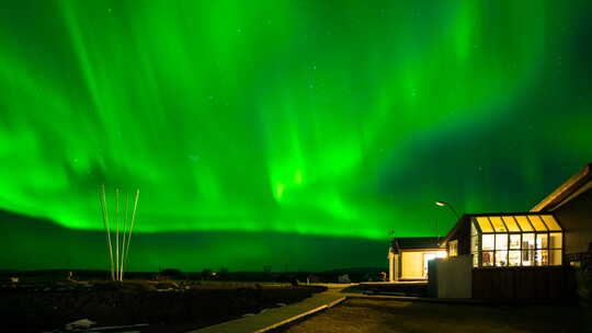 来自冰岛的北极光视频素材模板下载