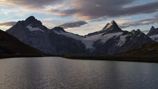 4k风景航拍瑞士巴克普湖风景