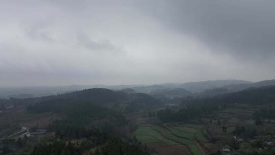 四川德阳罗江山色天空大地