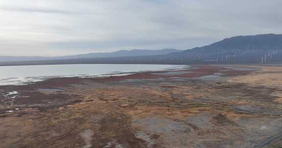 新疆柴窝堡湖湿地航拍