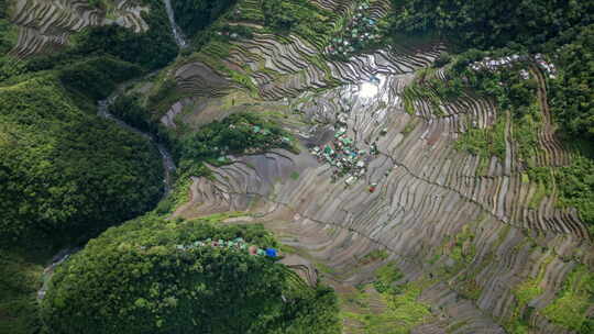 菲律宾伊富高的巴塔德水稻梯田