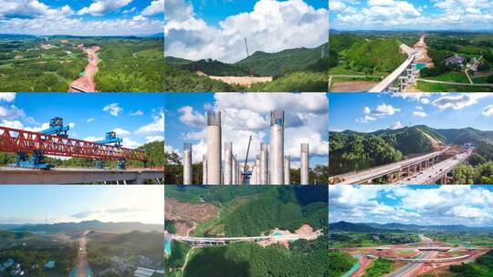 高速公路施工建设纪实高清在线视频素材下载