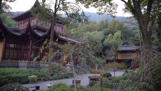 杭州飞来峰永福寺禅院风景