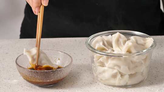 北方饺子 吃饺子视频素材模板下载