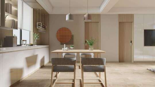 现代家居客餐厅空镜合集